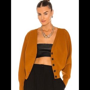 Zara cardigan crop in terracotta size M